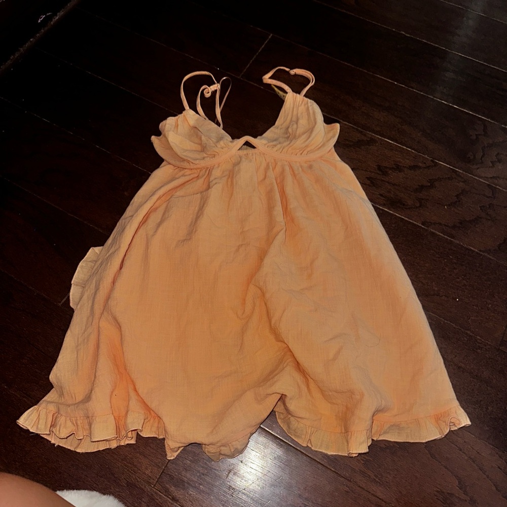 Sky & Moon Peach Mini Dress